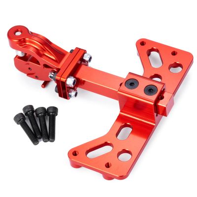 QUPA AM STORE RC Aluminum Tow Trailer Hitch Shackle Hook for Axial SCX6 Upgrade 1/6 Scale Rear Bumper RC Crawler,Red