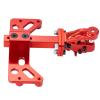 QUPA AM STORE RC Aluminum Tow Trailer Hitch Shackle Hook for Axial SCX6 Upgrade 1/6 Scale Rear Bumper RC Crawler,Red view 2