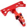 QUPA AM STORE RC Aluminum Tow Trailer Hitch Shackle Hook for Axial SCX6 Upgrade 1/6 Scale Rear Bumper RC Crawler,Red view 3