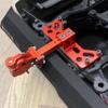 QUPA AM STORE RC Aluminum Tow Trailer Hitch Shackle Hook for Axial SCX6 Upgrade 1/6 Scale Rear Bumper RC Crawler,Red view 4