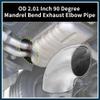 TUCKBOLD 90 Degree Mandrel Bend Elbow Tube OD 2" Inch Stainless Steel Reusable | Exhaust Elbow Pipe Stair Handrail Tube 1 Pcs view 2