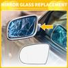 INFINAUTO for Jeep Cherokee 2014-2019 Car Rearview Mirror Glass Replacement with Backing Plate Heated Driver Left Side view 2