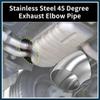 TUCKBOLD 45 Degree Mandrel Bend Elbow Tube OD 2.5" Inch 304 Stainless Steel Reusable | Exhaust Elbow Pipe Stair Handrail Tube 4 Pcs view 2