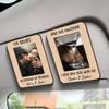 Personalized Couple Photo Car Visor Clip, Gift For Him Personalized Car Sun Visor Photo Frame Clip, Customized Car Photo Frame, Car Photo Sun Visor Clip, Personalized Car Accessories Decoration view 2