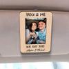 Personalized Couple Photo Car Visor Clip, Gift For Him Personalized Car Sun Visor Photo Frame Clip, Customized Car Photo Frame, Car Photo Sun Visor Clip, Personalized Car Accessories Decoration view 4