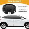 Partuto 1 Pcs 79mm 3.11" OD - Universal Car Wheel Hub Center Caps - Car SUV Trucks Auto Hub Covers Automotive Accessories Scratch Resistant Rustproof - Durable Plastic Gloss Black view 2