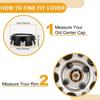 Partuto 1 Pcs 79mm 3.11" OD - Universal Car Wheel Hub Center Caps - Car SUV Trucks Auto Hub Covers Automotive Accessories Scratch Resistant Rustproof - Durable Plastic Gloss Black view 3