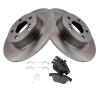 TRQ Rear Brake Pad and Rotor Set Ceramic view 3