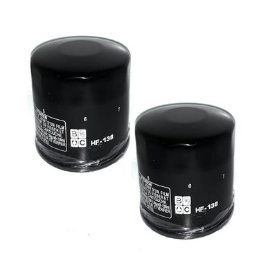 Oil Filter Compatible with HIFLO HF138 Kawasaki 52010-S005 Suzuki 16510-03G00 16510-03G00-X07 16510-06B00 16510-06B01 16510-07J00 16510-34E00 (2-Pack)