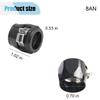 4PCS Car Hose Finisher Clamp, Aluminum Alloy Fuel Line Hose Clamp, Flexible Hose Pipe Clamp, Hose End Connector with Screw Band for Air and Water Hose Tube/Gas/Diesel/Oil/Fuel (Black, 8AN) view 2