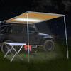 AMNOOL Car Awning, Car Holder, Removable Tent, UV50+sun Refuge, Weather Resistant Retractable Awning for 4x4 Vehicles for SUV/truck (with LED Light Strip) (S S, 200*300cm/6.6*9.8ft view 1