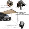 AMNOOL Car Awning, Car Holder, Removable Tent, UV50+sun Refuge, Weather Resistant Retractable Awning for 4x4 Vehicles for SUV/truck (with LED Light Strip) (S S, 200*300cm/6.6*9.8ft view 3