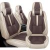 Arazi Seat Covers Front for Honda Pilot 2016-2022,Beige&Brown view 1