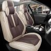 Arazi Seat Covers Front for Honda Pilot 2016-2022,Beige&Brown view 2