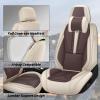 Arazi Seat Covers Front for Honda Pilot 2016-2022,Beige&Brown view 4