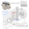 MTSmart RV Cabinet Locks, ABS Push Button Cabinet Latch for RV Motorhome Camper Truck Caravan Van Yacht Boat Marine, Camper Cupboard Knob RV Cabinet Latches (5 PC Pearl Nickel) view 3
