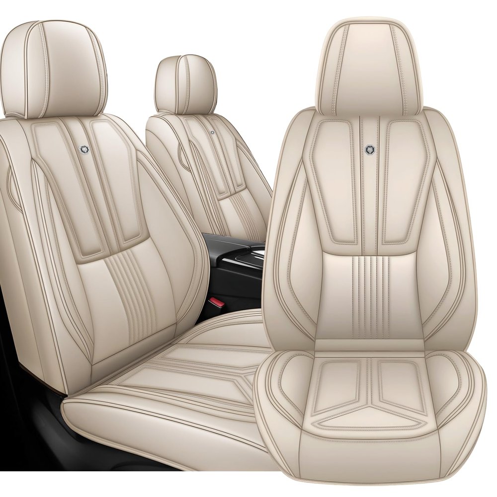 Arazi 2 Front Set Seat Covers Fit for Honda CRV 2007-2026,Beige