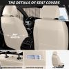 Arazi 2 Front Set Seat Covers Fit for Honda CRV 2007-2026,Beige view 3