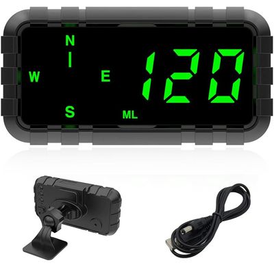 OinDoDi Heads Up Display for Car Digital GPS Speedometer MPH kit Automotive Compass for Dashboard HUD Fatigued Driving Alert Speeding Alarm for Trucks Golf cart All Vehicles (C3010)