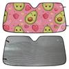 Car Windshield Sun Shade Cute Avocado Foldable Sun Visor Protection Car Interior, Car Sunscreen Blocks UV Rays Heat Protection for Cars,Trucks,SUVs(55x27.5 inches) view 3