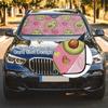 Car Windshield Sun Shade Cute Avocado Foldable Sun Visor Protection Car Interior, Car Sunscreen Blocks UV Rays Heat Protection for Cars,Trucks,SUVs(55x27.5 inches) view 4