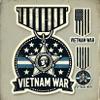 Vietnam War Military Medal Stickers - Vintage Decals for Cars, Laptops, Bumpers, and Windows Variation 4 (6) view 1