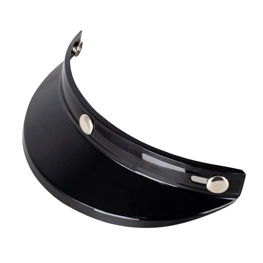 3 Snap-Button Shield for Open Face Motorbike Helmet Half Open Face Helmet Brim