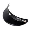 3 Snap-Button Shield for Open Face Motorbike Helmet Half Open Face Helmet Brim view 1