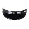 3 Snap-Button Shield for Open Face Motorbike Helmet Half Open Face Helmet Brim view 2
