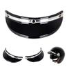 3 Snap-Button Shield for Open Face Motorbike Helmet Half Open Face Helmet Brim view 4