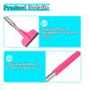 Car Rearview Mirror Wiper, Retractable Car Side Mirror Squeegee with Telescopic Long Handle, Mini Portable Automotive Window Cleaner Tool for Rainy Foggy Weather, Universal Car Accessories (Pink) view 3