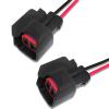 Pack Of 2 Ev6 Ev14 Car Fuel Injector Connector,Fuel Injector Harness Connector With Wire Suitable For Most Cars Parts Black view 1