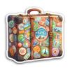 2 (Pieces) 3" and 5" Travel Stickers On Suitcase Sticker, Waterproof Vinyl Decals for Many Purpose Like Cars, Trucks, Laptops, Phones, Windows and More view 1