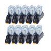 QZLIBEFUD 10set AC/DC 12V 24V 36V 48V 110V 220V Coil Power Relay LY2NJ DPDT 8 Pin HH62P JQX-13F with Socket Base OK(AC,24V) view 1