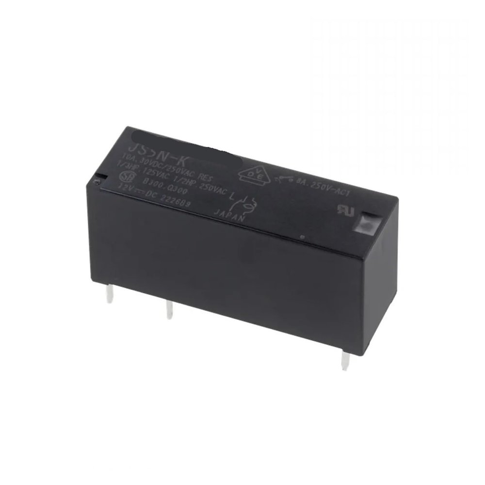 QZLIBEFUD 10PCS JS5-K 5VDC JS12-K 12VDC JS24-K 24VDC DIP-5 8A Power Relay(JS12-K 12VDC)