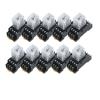 QZLIBEFUD 10PCS MY4NJ New patternDC 12V 24V 36V 48V 110V 220V 380V Coil 5A 4NO 4NC Power Relay DIN Rail 14 Pin time Relay with Socket Base(AC,220V) view 1