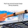 Nurnesy Shovel Fixing Straps, Metal Buckle Strap Set Locking Securely onto Bar for Trucks Trailers, Dirt Tie Down Straps for SUVs Golfs with Roof Racks,Dirt Tie Down Strap Anti, view 3
