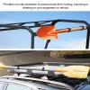 Nurnesy Shovel Fixing Straps, Metal Buckle Strap Set Locking Securely onto Bar for Trucks Trailers, Dirt Tie Down Straps for SUVs Golfs with Roof Racks,Dirt Tie Down Strap Anti, view 4