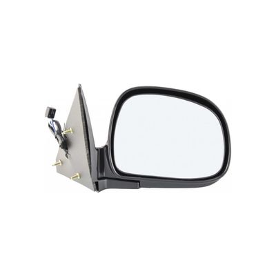 KarParts360 For Chevy S10 1998 Door Mirror Passenger Side | Black | Power | Foldaway | Non-Heated | 8 Pin / 3 Wire | Replacement For GM1321185 | 15151118