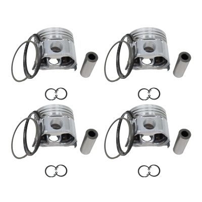Piston Kits & Rings Set 76.3mm Compatible with 8-94619-747-1 8946197471 Compatible with Isuzu 4FE1 4FA1 Engine Iseki TA290 TA320 TL2900 TL2901 TL3200 TL3201 TL4200 TL4201 Tractor (Pack of 4)
