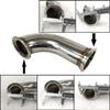 2.5" ID V-Band Turbo Stainless Steel 90 Degree Exhaust Elbow Adapter Piping Flange view 2