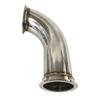 2.5" ID V-Band Turbo Stainless Steel 90 Degree Exhaust Elbow Adapter Piping Flange view 4