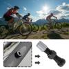 Micro Traders 2pcs 40mm Tubeless Air Valve Alloy Tyre Valve Round Base Small Size Valves for Road Bike Tubeless Valve Stem Black(with Caps) view 3