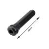 Micro Traders 2pcs 40mm Tubeless Air Valve Alloy Tyre Valve Round Base Small Size Valves for Road Bike Tubeless Valve Stem Black(with Caps) view 4