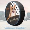 GABSHAIM Custom Name Australian Cattle Tire Cover Funny Dog Paws Polka Dots Tire Wheel Covers Protectors Tyre Covers 15 Inch Style 2 view 3