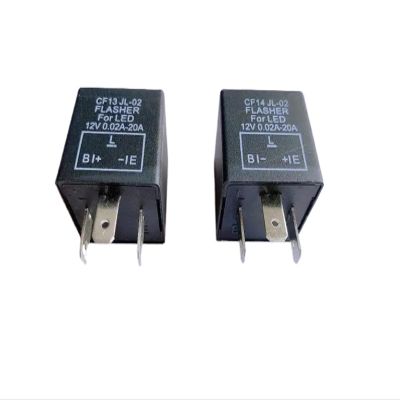 QZLIBEFUD 3Pin CF13 JL-02 CF14 JL-02 Adjustable Flash Relay 12V 24V Car Motorcycle Fix LED Light Turn Signal Hyper Flash(24V,CF14 JL-02)
