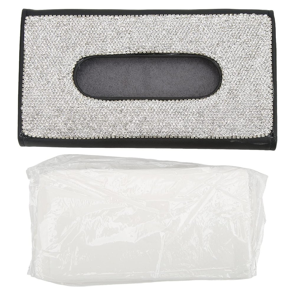 Car Tissue Holder, Tissue Holder in Car Bling Compact Design, Car Visor Tissue Holder Suitable for All Cars