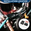 Hihaha Front Headlight Connector Plug for Honda/Inner Male Female Wire Terminal Connector/Waterproof Plastic 1.5mm Series / 1 Set Black 12 Pin view 2