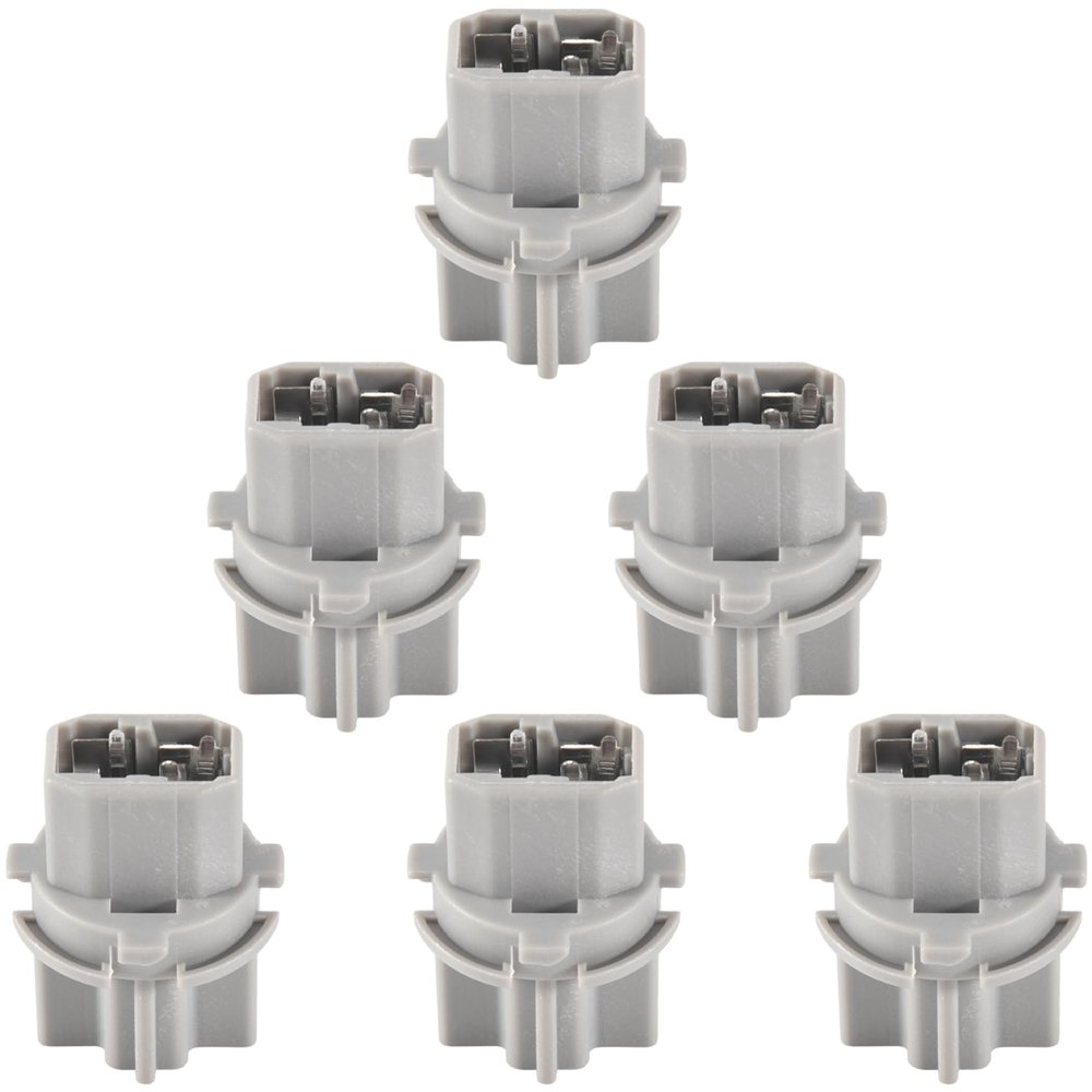 Beuiouer 6Pcs Car T20 Socket Brake Tail Lamp Rear Light Socket Holder for Accord T20W 33515-S50-003