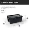 DECKED Sixer 16 Protective Case with Removable Tool Tray - Black view 3